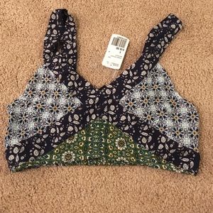 Brand new floral crop top