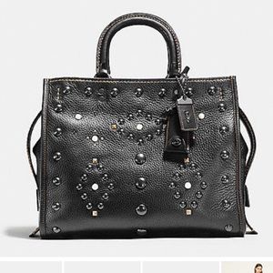 New Coach Rogue Western Rivet bag in black.