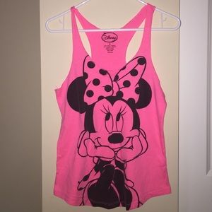 Bright pink muscle tee