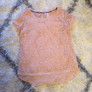 Blush Lace Blouse