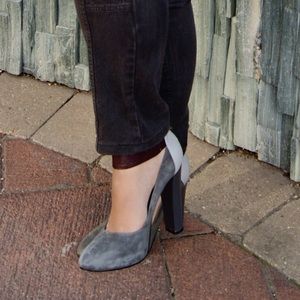 Calvin Klein Tri-Color Block Heels