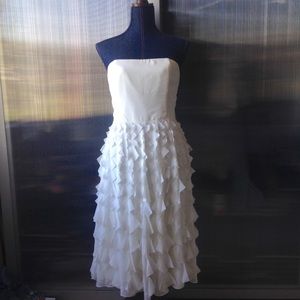 White House Black Market "Feathered" Dress