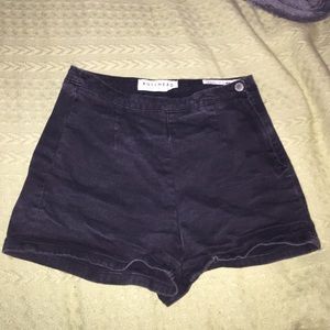 High rise Bullhead Black shorts
