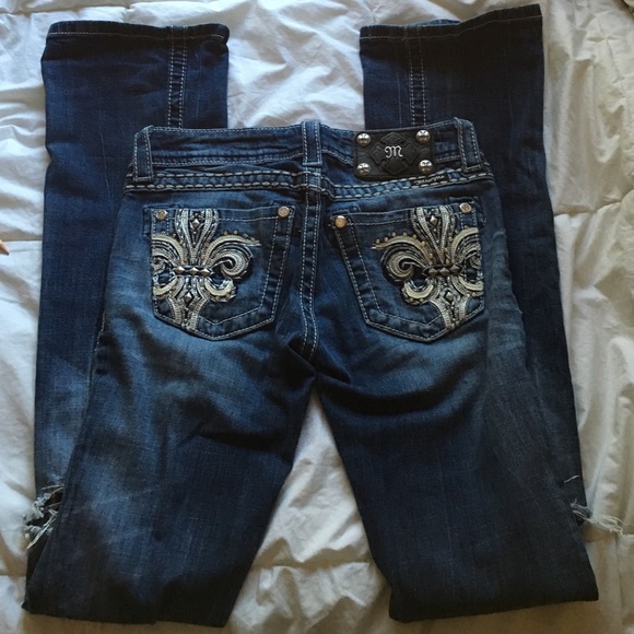 Miss Me Distressed Boot Cut Jeans