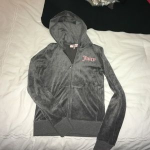 Juicy Couture velour zip up jacket
