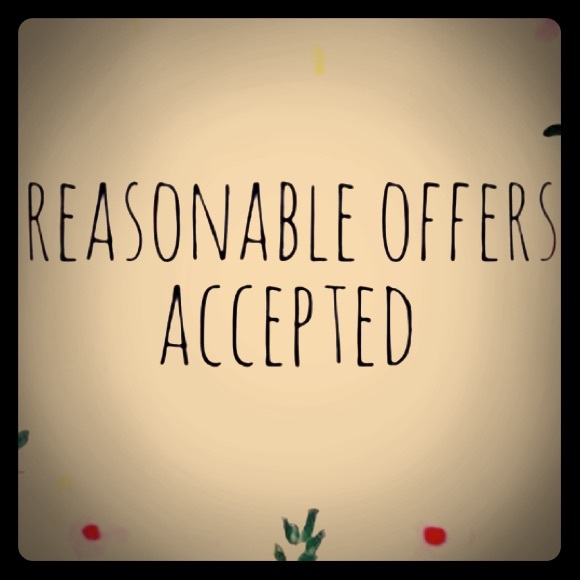 Reasonable offers will be considered. 😊