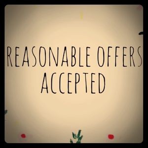 Reasonable offers will be considered. 😊