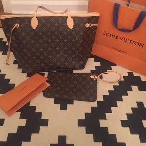 NWT Louis Vuitton Neverfull POUCH