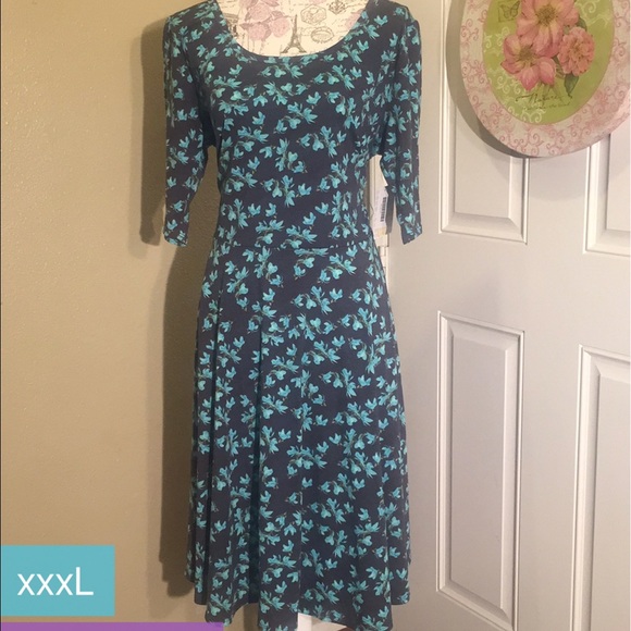 LuLaRoe Nicole Dress! So pretty and flattering.