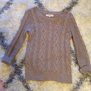 Tan Cable Knit Sweater