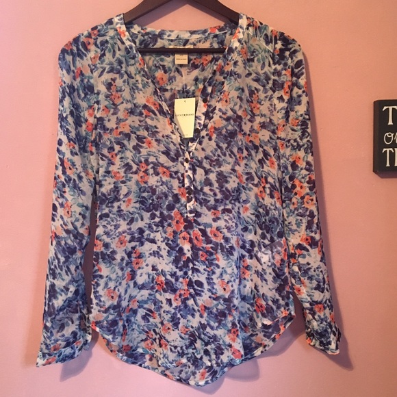 💗Lucky Brand Floral Blouse - Picture 2 of 4