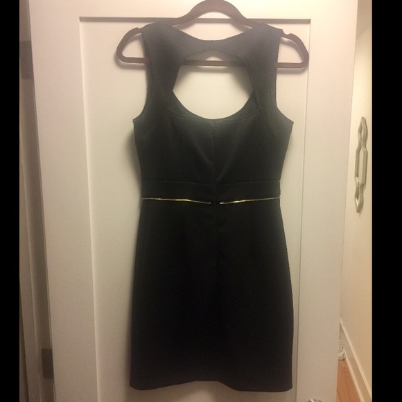 Bebe black peplum cocktail dress - Picture 4 of 4