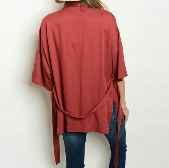 NWOT Rust Colored Kimono! - Picture 2 of 3