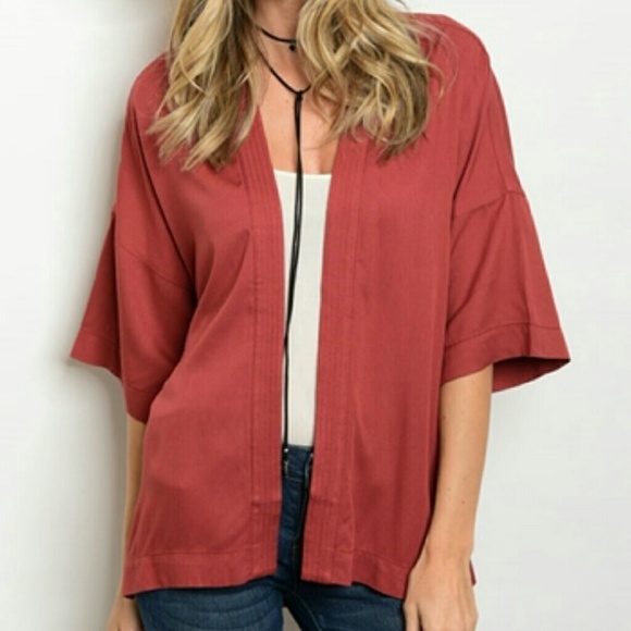 NWOT Rust Colored Kimono! - Picture 3 of 3