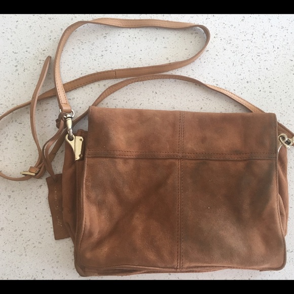 Mango Tan Suede Shoulder Bag - Picture 2 of 3