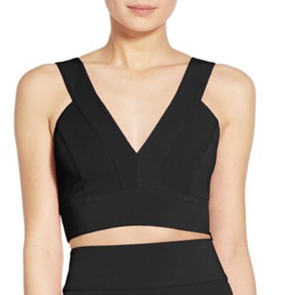 Leith Black Crop Top