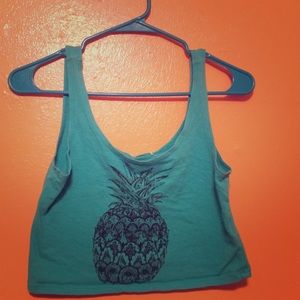Blue pineapple top