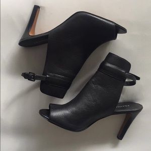 Franco Sarto open toed booties