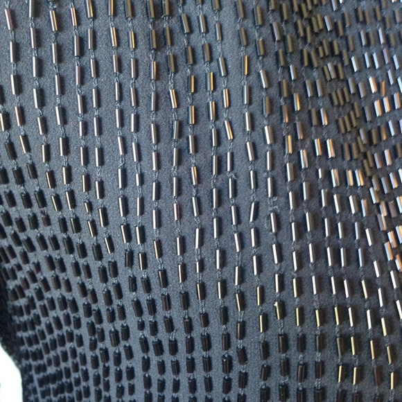 Alice + Olivia Black Beaded Silk Blazer - Picture 3 of 4