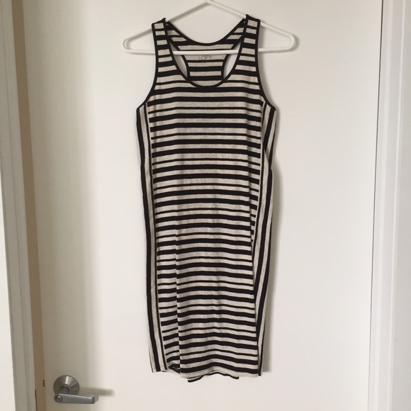 Black and white stripe Anne Taylor Loft dress