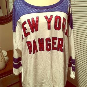 New York Rangers tshirt legging jersey