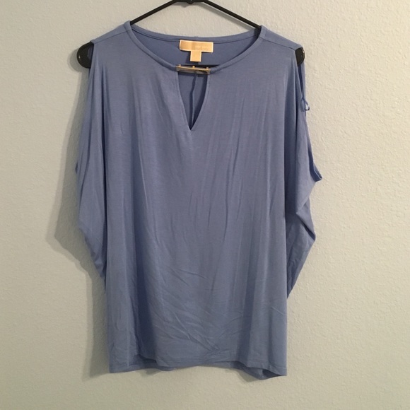 Michael Kors Flowy Blue Top