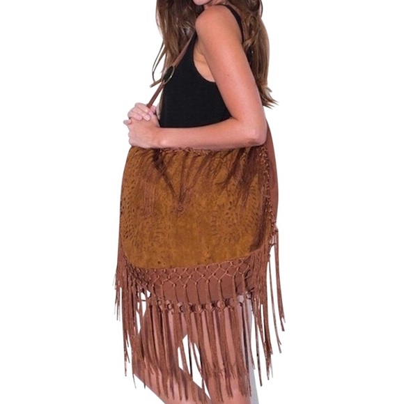 Southern Girl Fashion Handbags - HOBO BAG Faux Suede Oversized Summer Shoulder Tote