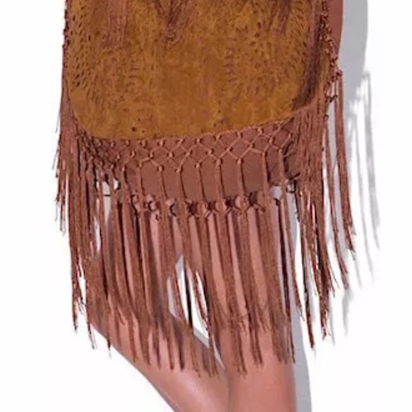 HOBO BAG Faux Suede Oversized Summer Shoulder Tote - Picture 5 of 5