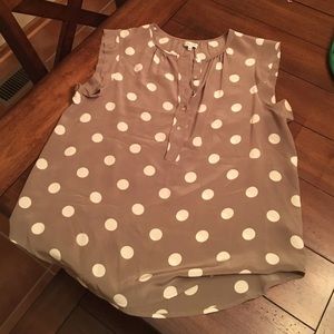100% Silk Polka-Dot Shirt