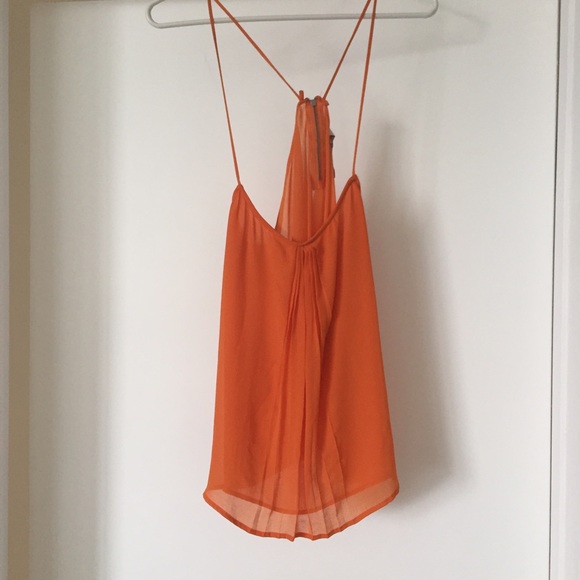 Orange Zara top