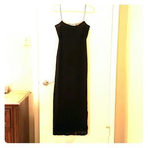 DKNY black maxi dress