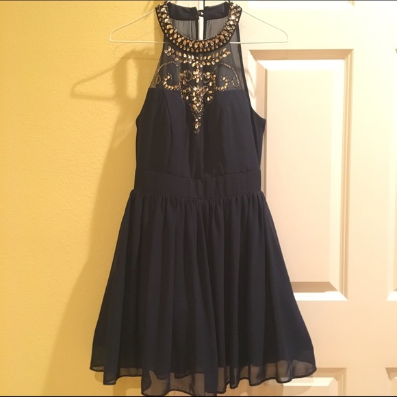 Navy Homecoming Dress