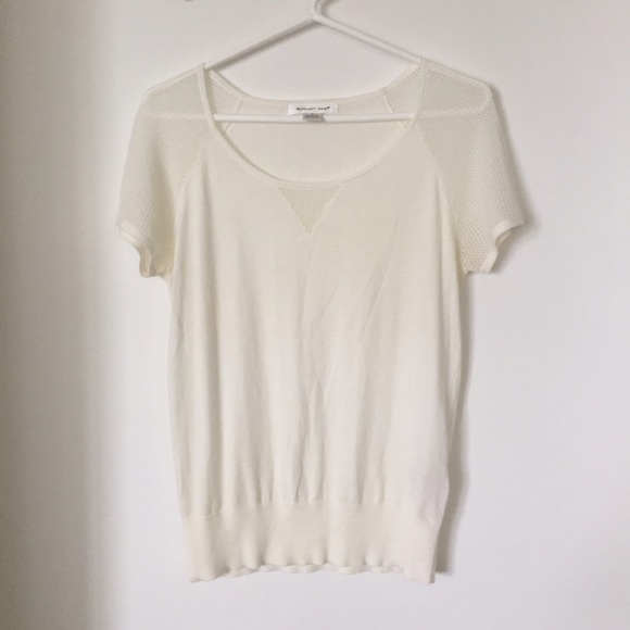 White August Silk sweater-like top