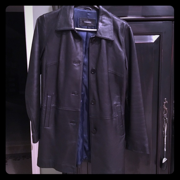 Tahari leather jacket