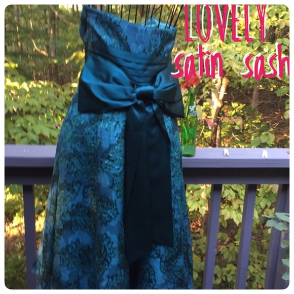 Laundry by Shelli Segal Dresses & Skirts - STUNNING PEACOCK STRAPLESS