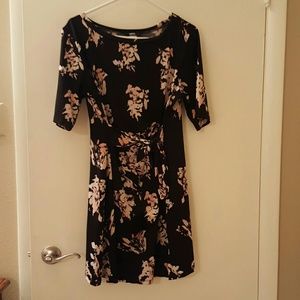 Black floral dress