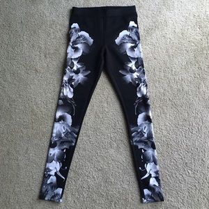 EXPRESS - Leggings - mirrored floral print