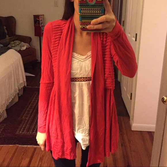 Super Comfy Red Cardigan