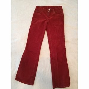 J crew burnt orange corduroy pants
