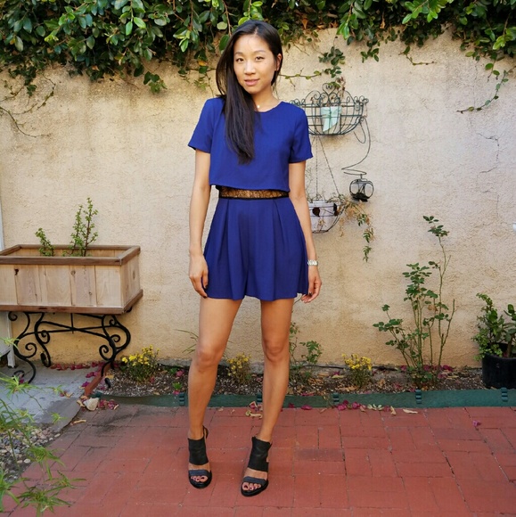 Astr Pants - Lace Accent Romper