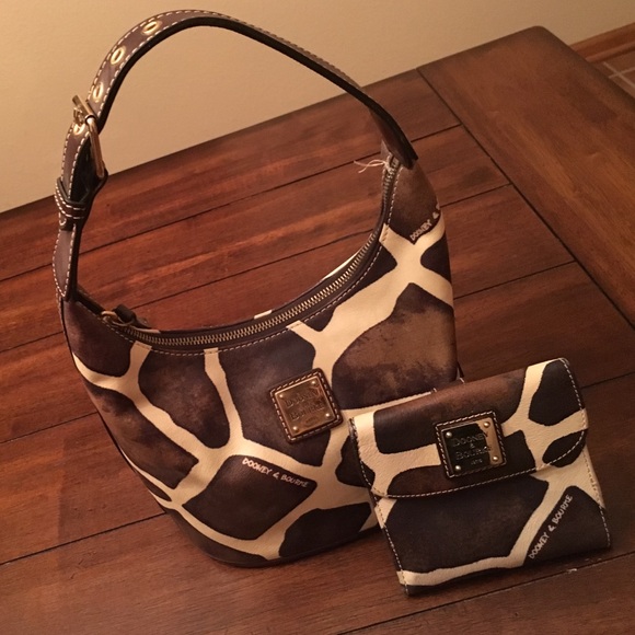 Dooney & Bourke Giraffe Print Bag & Wallet