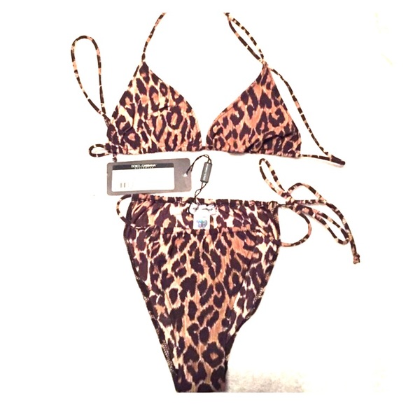 dolce and gabbana leopard bikini