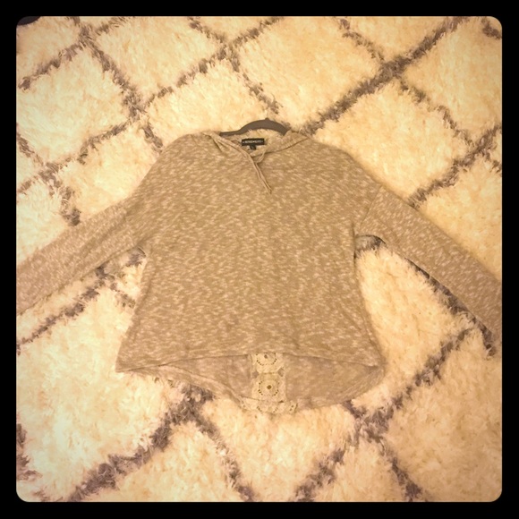 Grey hooded sweater