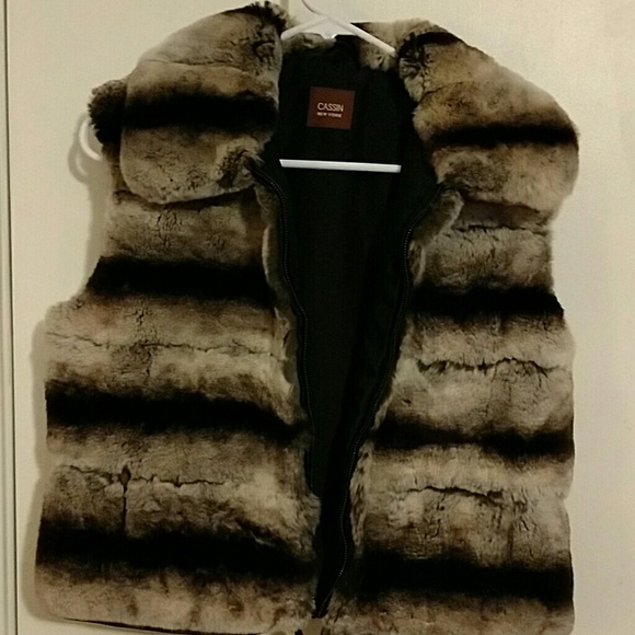 Rabbit fur vest