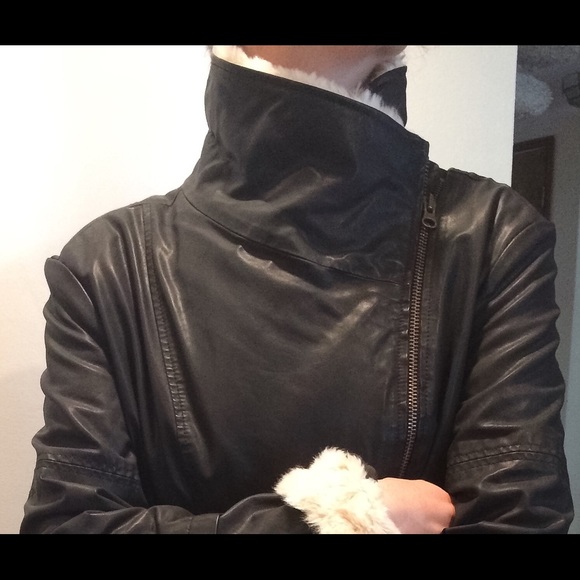 Never Worn FREE PEOPLE Vegan Leather  Jacket NWOT - Picture 3 of 4