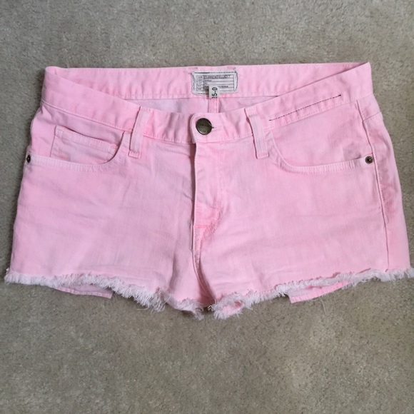 Current/Elliot boyfriend shorts in day glow pink
