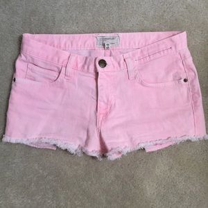 Current/Elliot boyfriend shorts in day glow pink