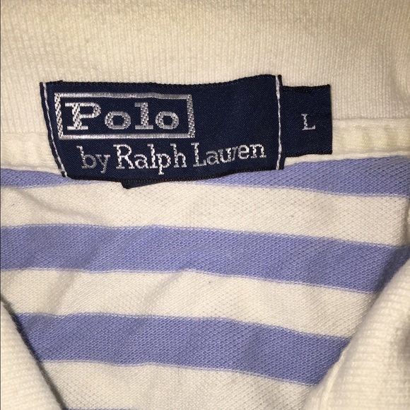 NEW Men's Ralph Lauren Striped Polo - L - Picture 3 of 4