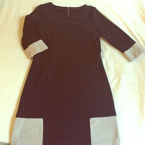 Black and grey Banana Republic dress