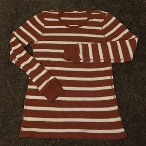 Jcrew long sleeve waffle tee